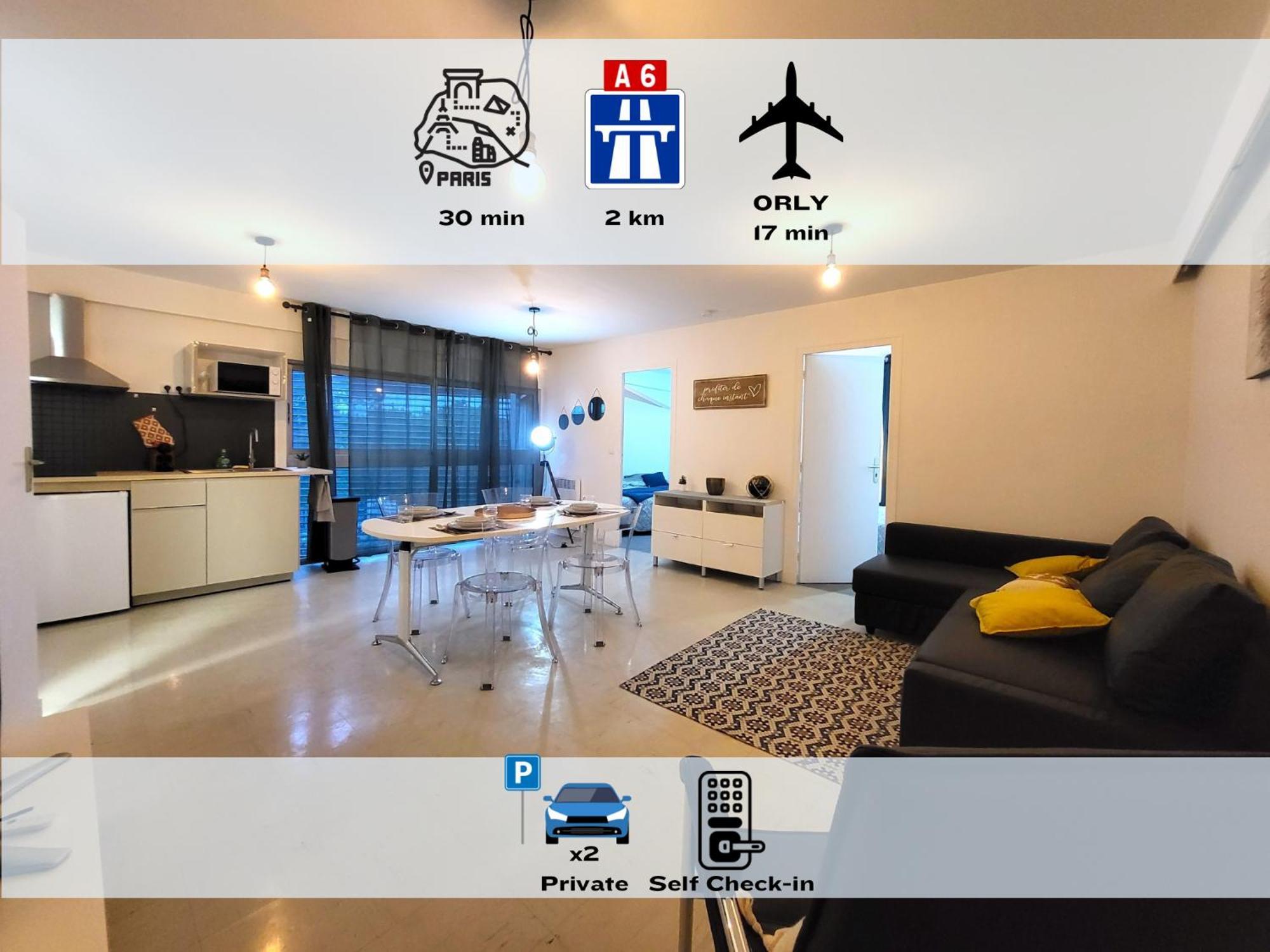 Les Entrepreneurs - Appartements Neufs Et Spacieux, Proche Rer C Et Aeroport Orly Morangis  Kültér fotó